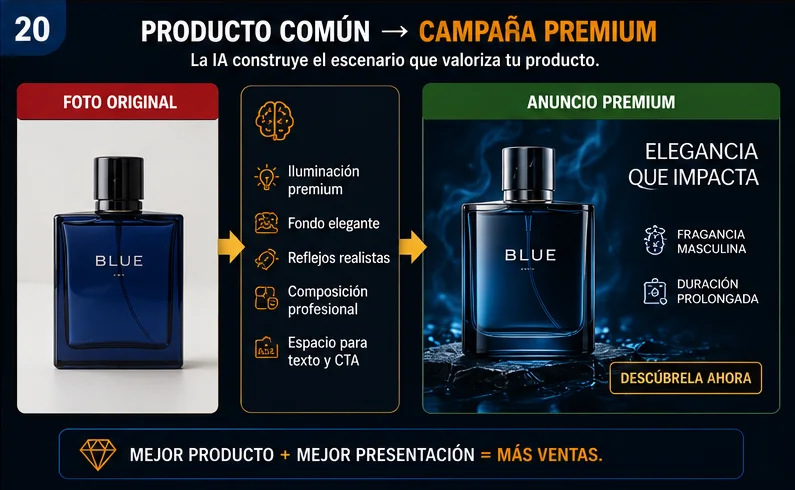 Producto convertido en campaña premium