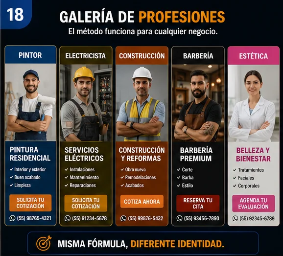 Ejemplos de publicidad para diferentes profesiones
